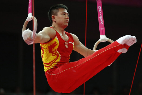 London 2012: Artistic gymnastics men's ringsâ€“ Chinese gymnast Chen ...