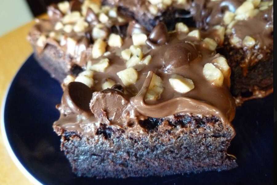 Extra thick and fudgy brownies