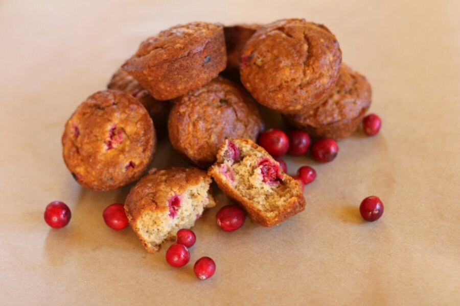 Cranberry oatmeal muffins