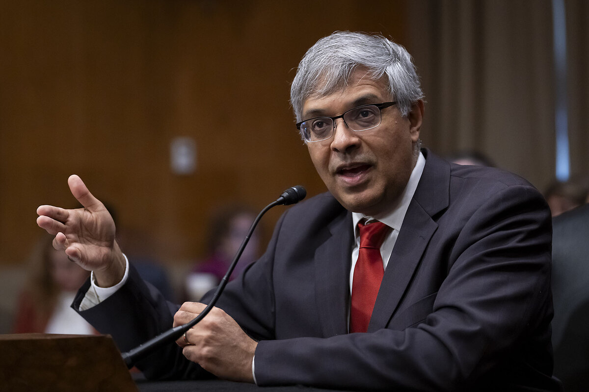 Dr. Jay Bhattacharya, President Donald Trump's choice to be director of the National Institutes of Health, appears before the Senate Health, Education, Labor, and Pensions Committee for his confirmation hearing, in Washington, March 5, 2025.聽