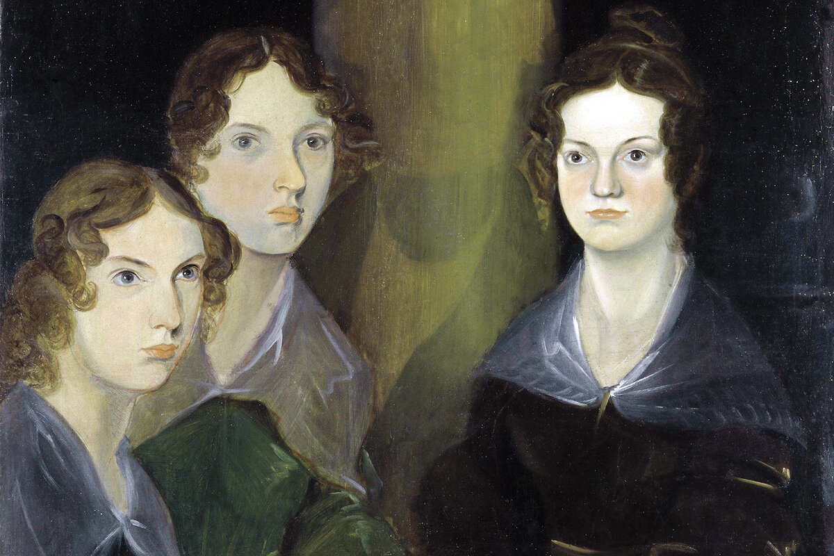 Painting of the three Bronte sisters