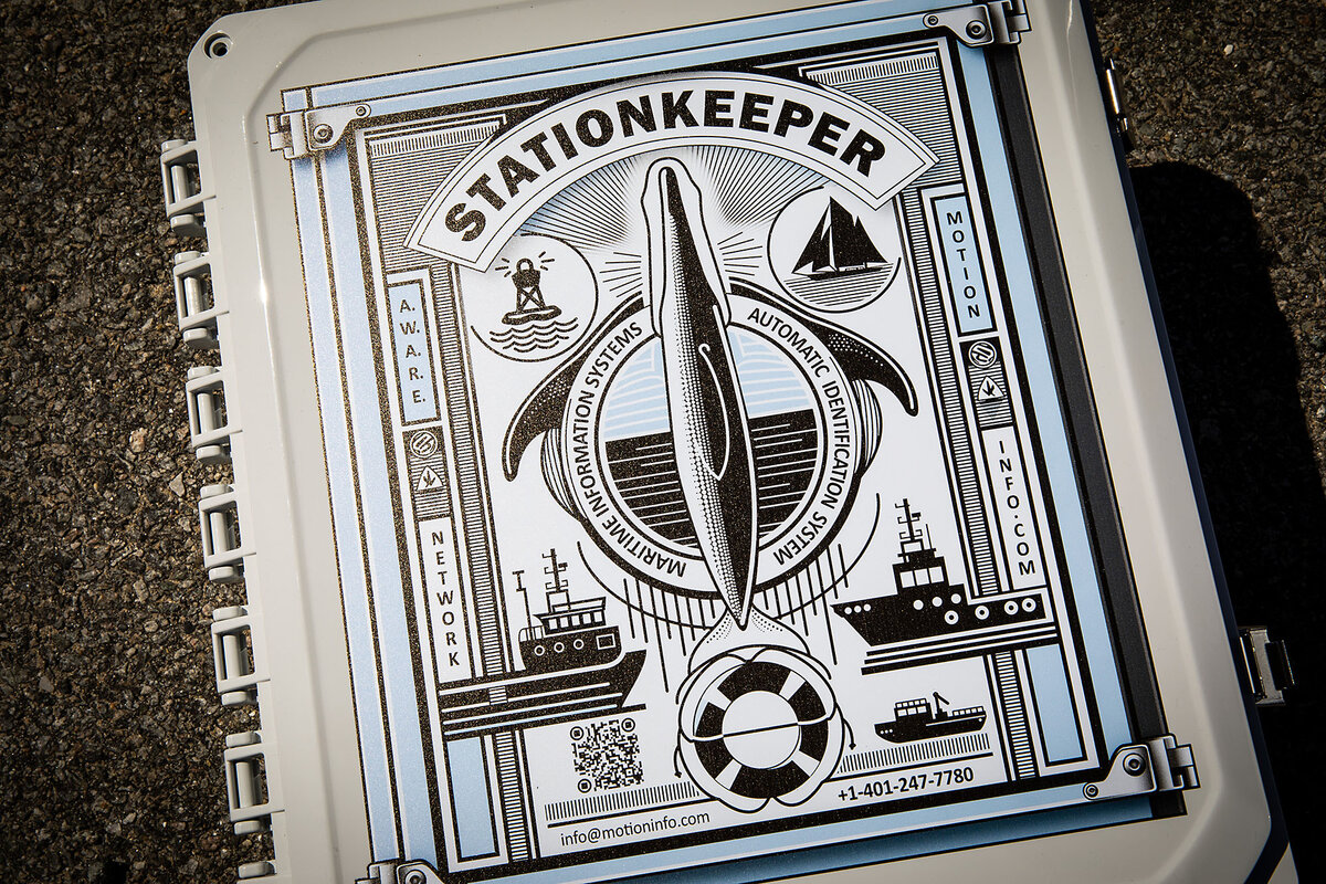 The StationKeeper is being used in a network that alerts vessel operator that whales are nearby.