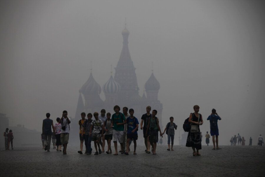 Лето 2010 смог в москве