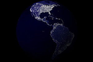 earth from above 「NUMBERED WITH THE 〜 The image was taken by NOAA's GOES-East satellite, also called