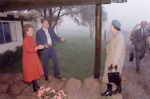 Elizabeth Enjoyed Roughing It At The Reagan S Ranch CSMonitor Com   Reaganranch 