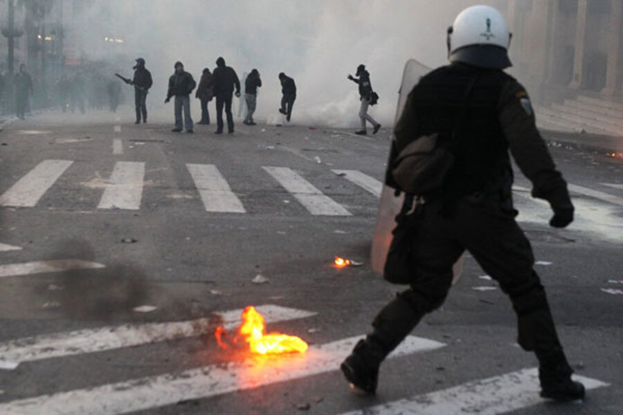 Rioting, fires break out in Athens amid protests against Greek
