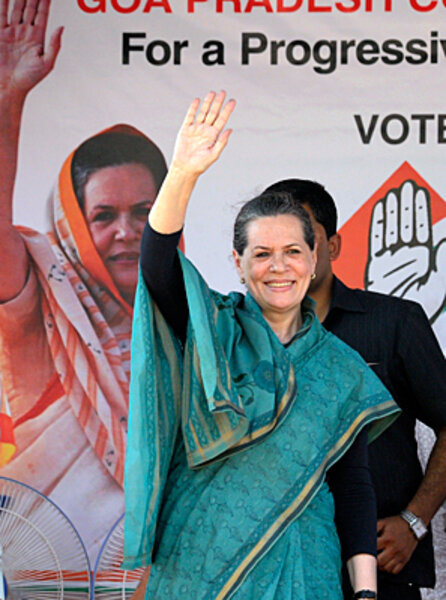 Sonia Gandhi, Indian National Congress Party president - CSMonitor.com