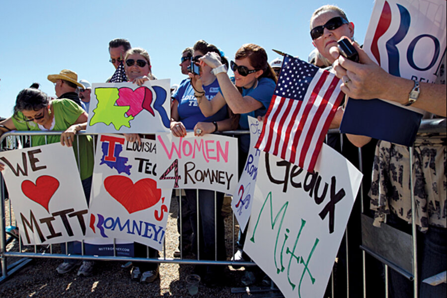 Gender gap daunting for GOP: Why women's vote is key - CSMonitor.com