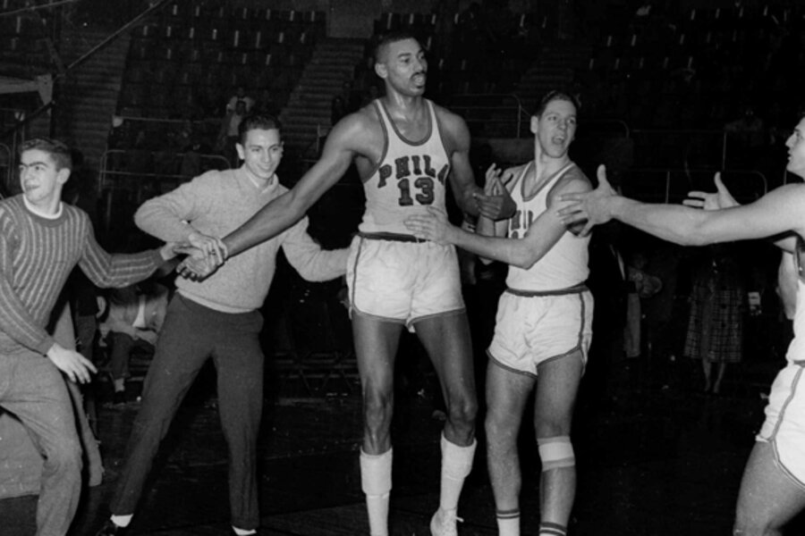 The first NBA player to score 100 points in a game: Wilt Chamberlain