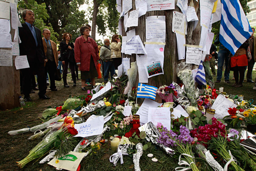 Athens suicide: a cry for dignity from downtrodden - CSMonitor.com