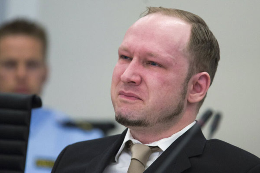 Breivik Tears Up At Anti Muslim Video Csmonitor Com