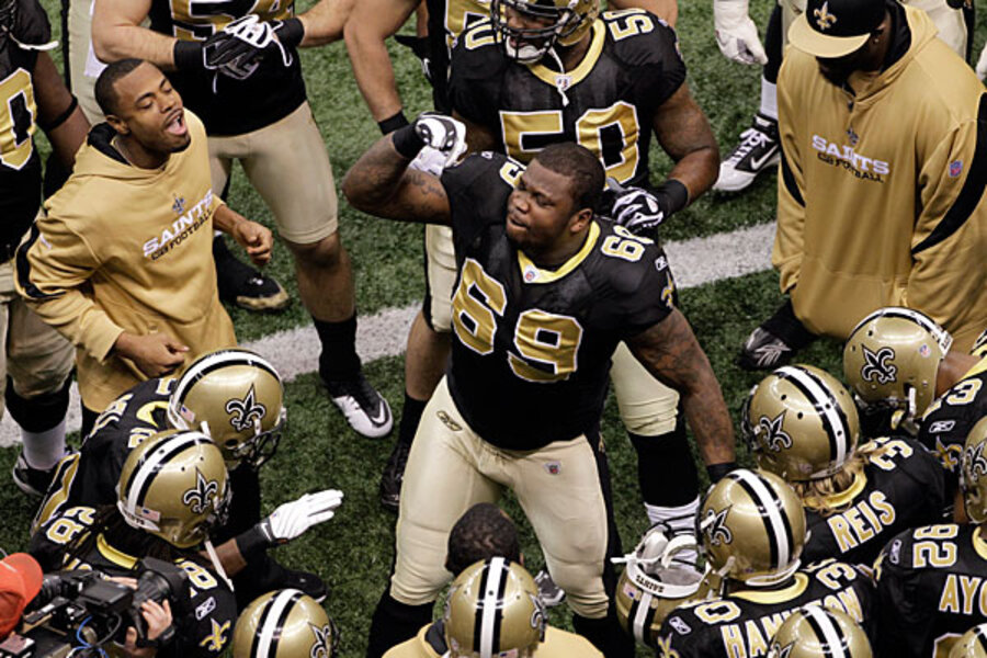 Saints Pregame Huddle vs. Vikings