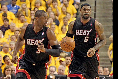 NBA Playoffs: James, Wade lead Heat to 115-83 win over Pacers