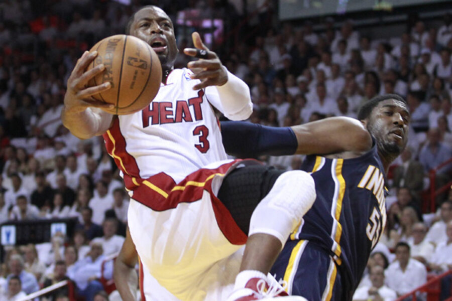 NBA Playoffs: James, Wade lead Heat to 115-83 win over Pacers