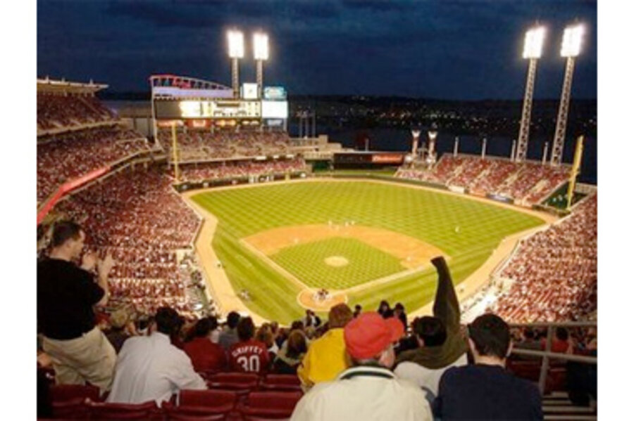 The Great American Ballpark, home of the Cincinnati Reds major