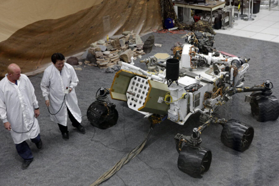 NASA's Mars program riding on a rover heading for touch down ...