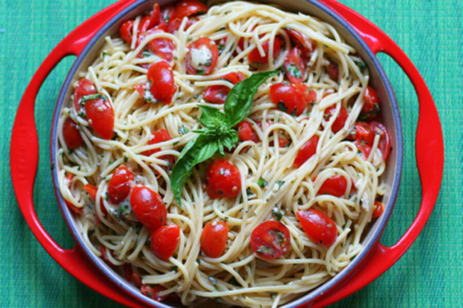 Summer joy: Tomato, brie, and herb pasta - CSMonitor.com