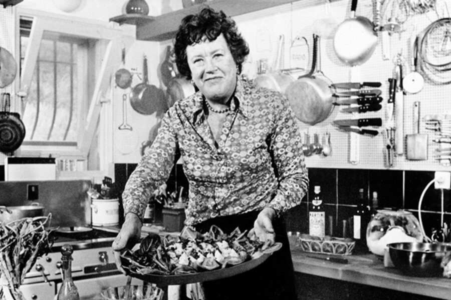 Two birthday cakes for Julia Child