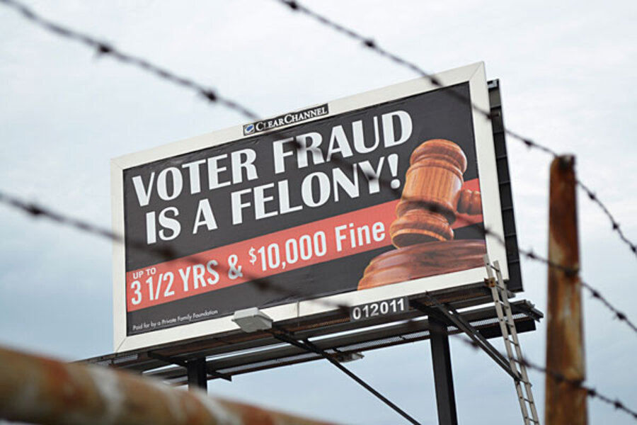 Voter fraud warning on billboards: meant to inform or intimidate ...