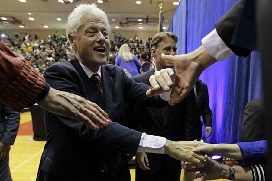 Bill Clinton's back in the campaign game big time - CSMonitor.com