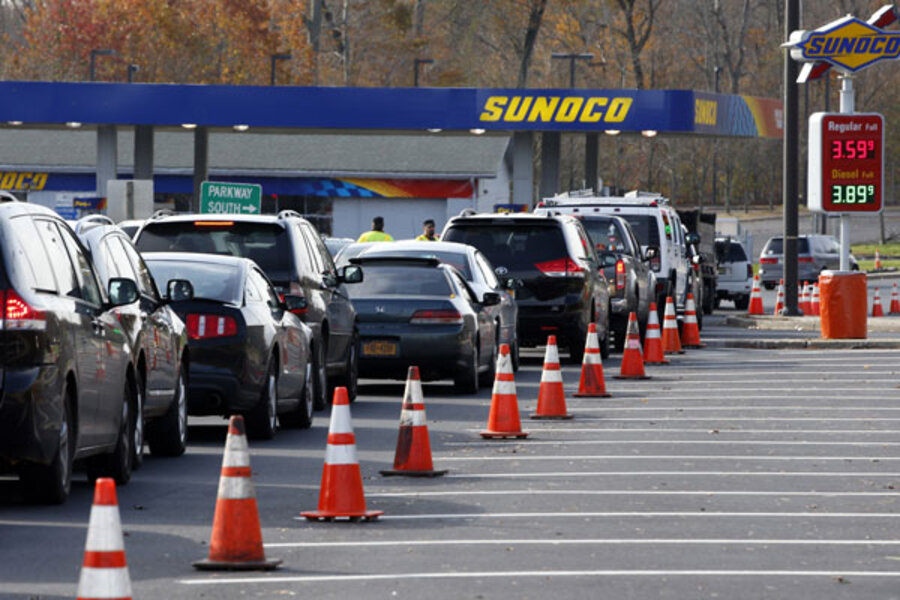 Gas Shortages Long Lines Add To Post Sandy Misery