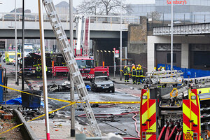 Helicopter crashes into construction crane in London killing two