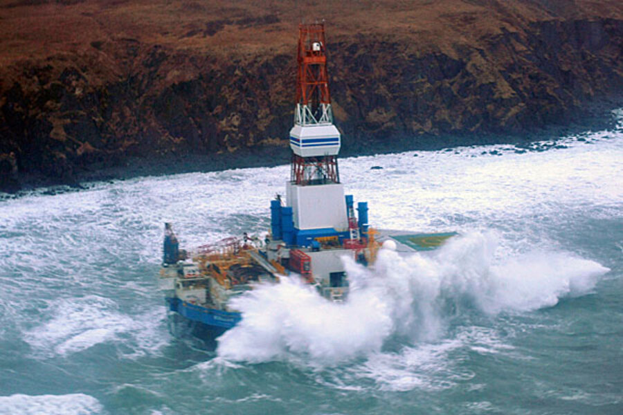 Stranded Rigs Stranded Alaska oil rig: Example of safe practices or Arctic risks ...