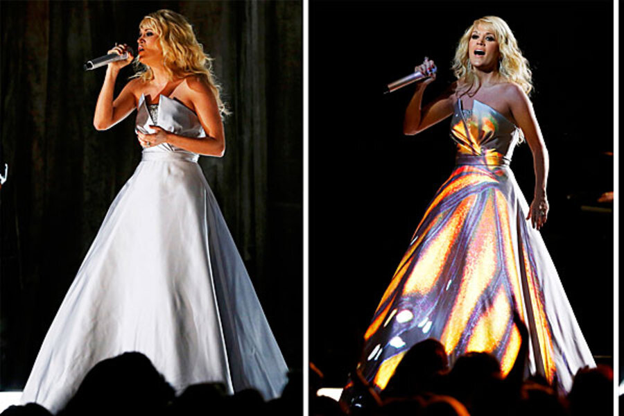 Carrie Underwood dress lights up Grammys