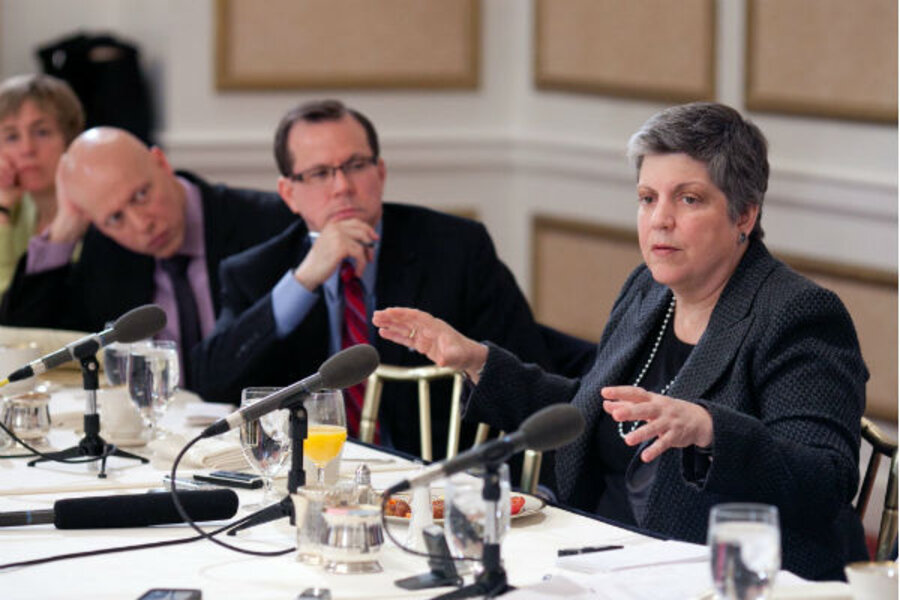 Janet Napolitano Answers Critics Of New TSA Rules For Knives On Airplanes CSMonitor