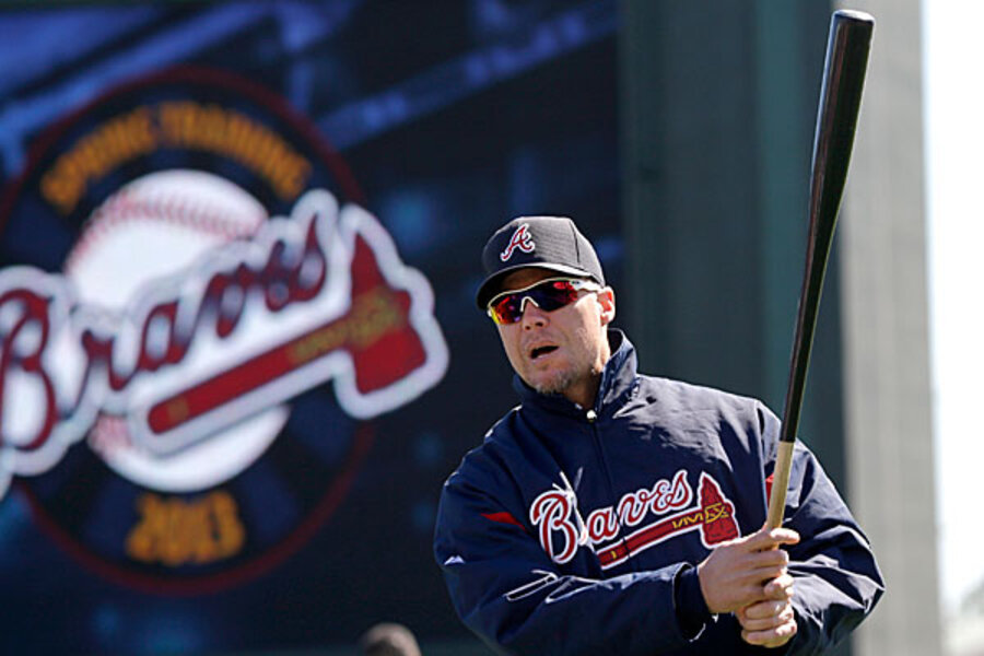 Chipper Jones, left, and - Baseball Has Marked the Time