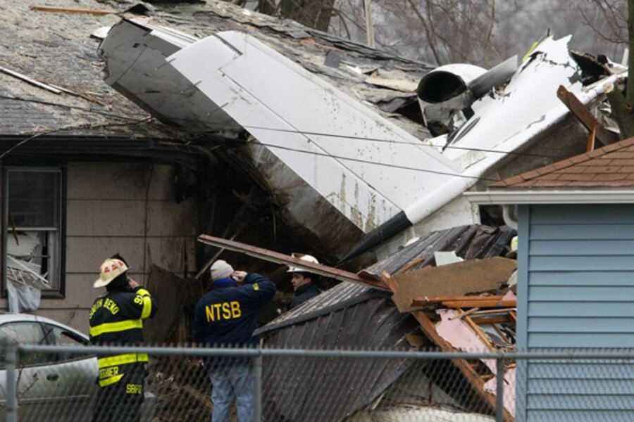 Two dead after small plane crashes into Indiana home