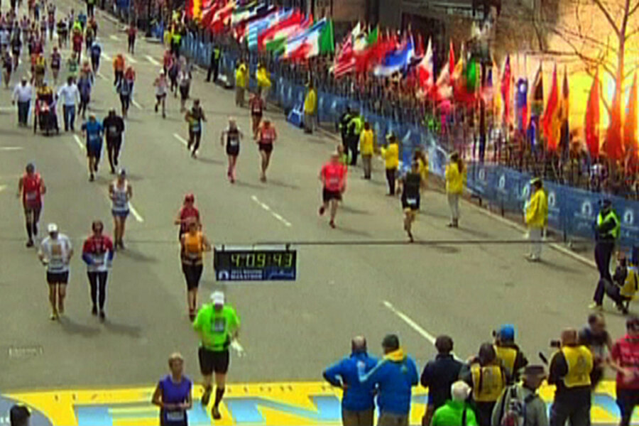 Two explosions at Boston Marathon finish line