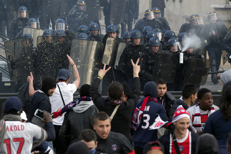 Paris riots mar soccer victory celebrations, prompt ceremony cancellation