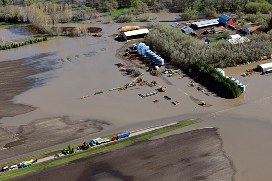 In soggy North Dakota, hopes rise that floodwaters won't