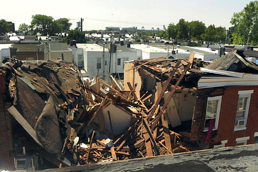 Philadelphia explosion blamed on gas leak - CSMonitor.com