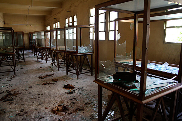 Rows Of Display Cases Are Broken And Empty At The Mallawi Antiquities Museum After It Was Ransacked Looted On Aug 14 When Mobs Across Country Rows Of Display Cases Are Broken And Empty At The Mallawi Antiquities Museum After It Was Ransacked Looted On Aug 14 When Mobs Across Country