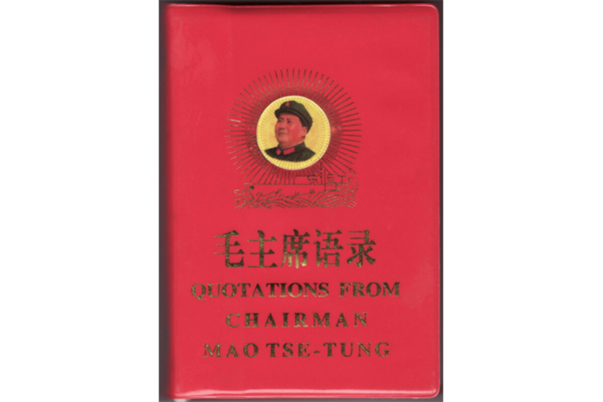 Mao Tse-tung's controversial 'Little Red Book' will be reprinted in China -  CSMonitor.com, image size:1200x800
