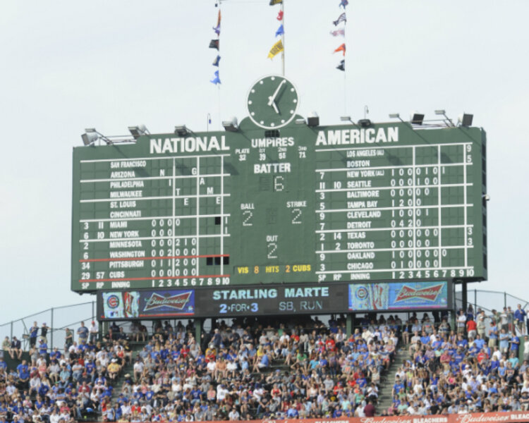 Old-fashioned scoreboard - CSMonitor.com
