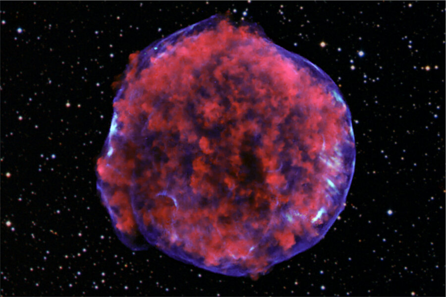 A photograph of the Tycho supernova remnant taken by the Chandra X-ray Obse...