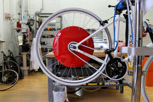 Superpedestrian cheap bike wheel