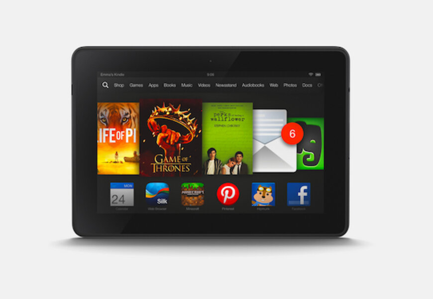 Using parental controls on Kindle Fire tablet
