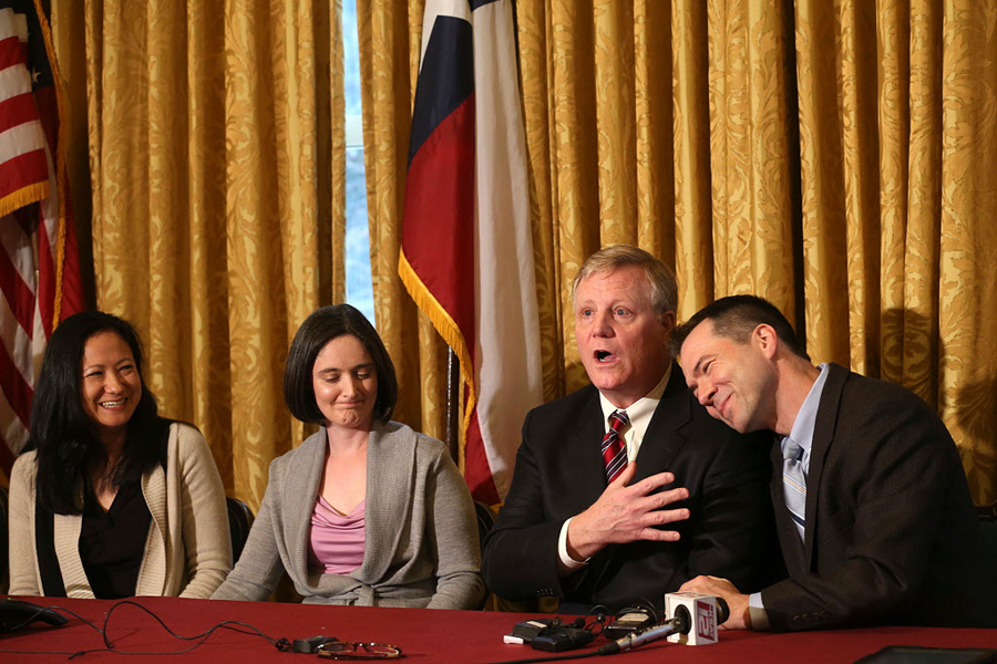 US judge strikes down Texas gay marriage ban as 'state-imposed ...