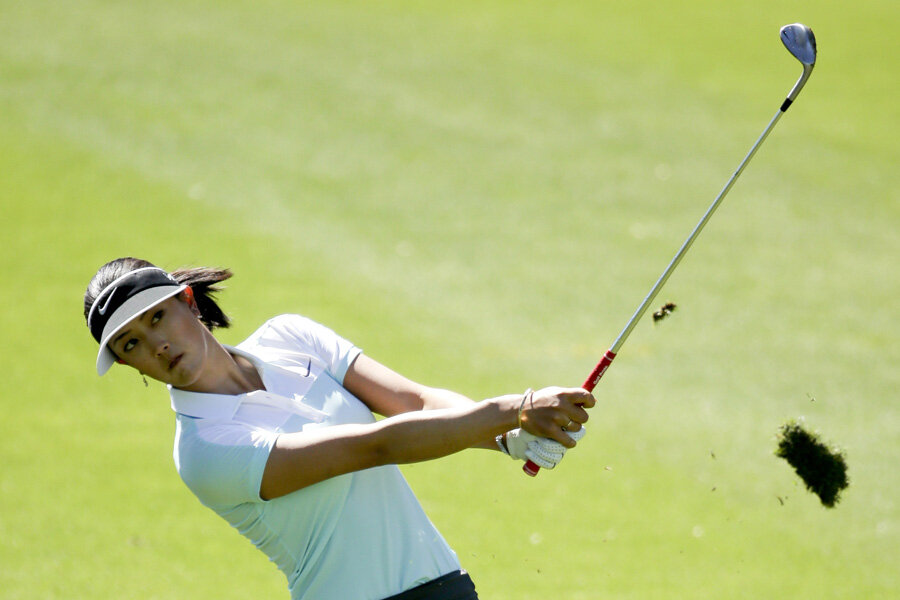 Michelle Wie in contention at LPGA's Kraft Nabisco tournament ...