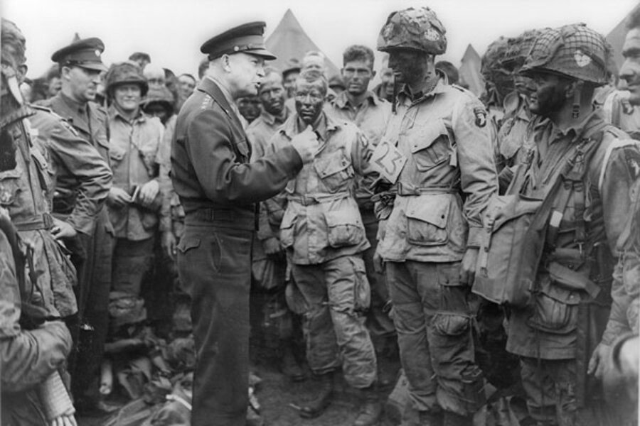 The day before D-Day, Dwight Eisenhower wrote this famous message - CSMonitor.com