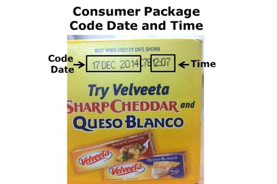 Velveeta recall involves 6,000 lbs. of cheese product shipped to