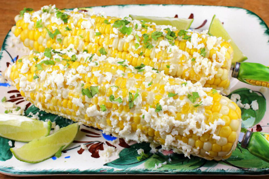 Elote: Mexican grilled corn 