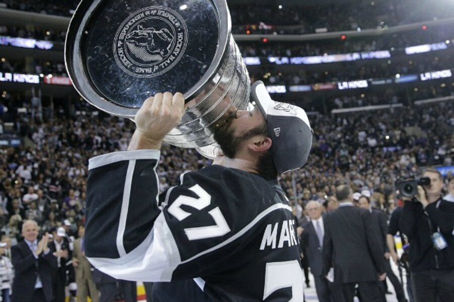 Marian Gaborik, Mike Richards and Jeff Carter at LA Kings 2014