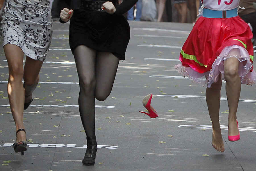 Russia takes aim at dissent, media criticism ... and high heels ...