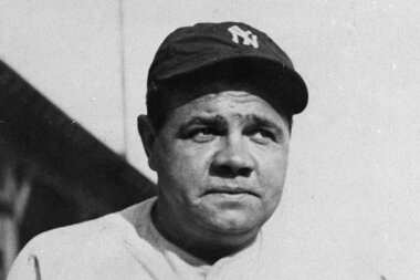 The iconic number 3 on the back of Babe Ruth's jersey as…