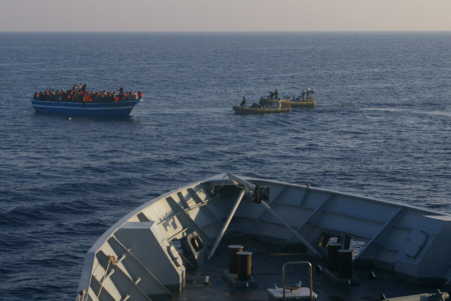 Boat carrying about 170 migrants sinks off Libyan coast - CSMonitor.com
